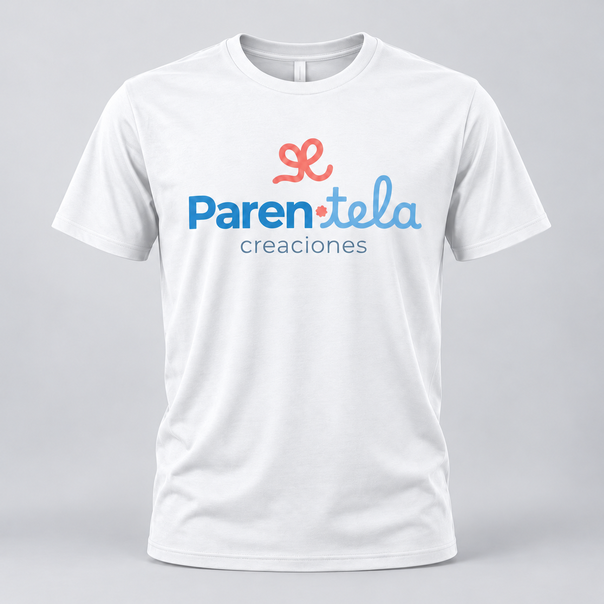 Camiseta de viscosa personalizada blanca, vista frontal
